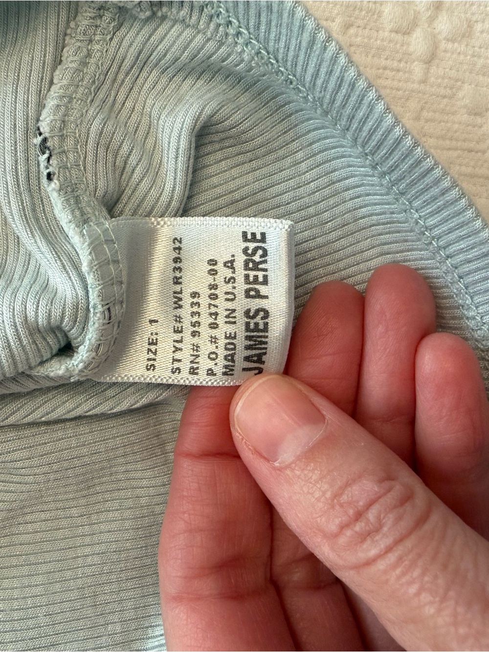 James Perse Ribbed Tank Top - Picture 4 of 6
